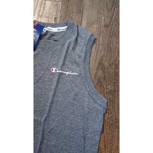 NWT Women's Champion Powerblend Muscle Tee in Heather Gray, Size Medium - Picture 2 of 6